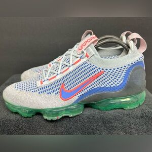 Sz 8.5 - Nike Air VaporMax 2021 Flyknit 'Wolf Grey Medium Blue' DQ3974-001